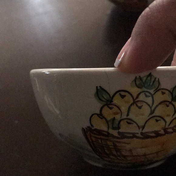 Vintage hand painted set of 5 mugs from Italy - Picture 10 of 13